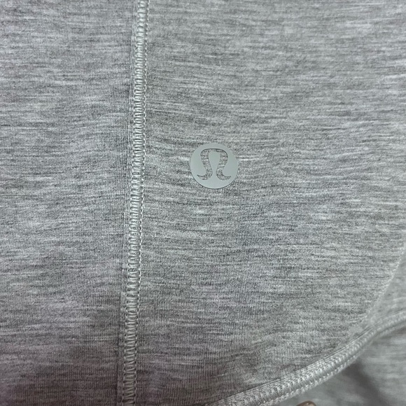 Lululemon Turn to Tie Tank Heathered Core Light Grey SZ 8 Wrap Top modal Jersey - Picture 9 of 10